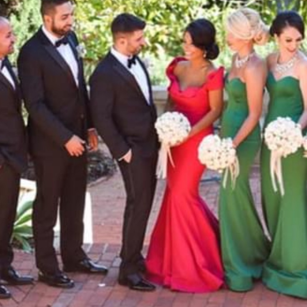 Beautiful fuchsia pink gown worn once!